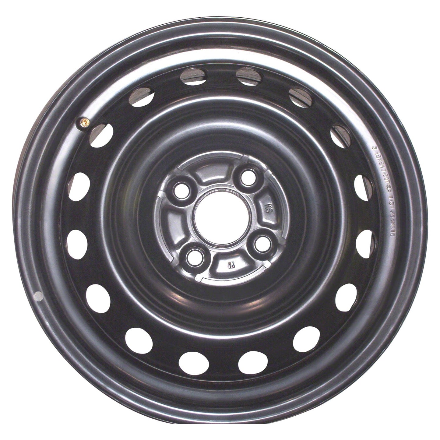 New Aftermarket  Painted Black Steel Wheel 15 x 5.5 4261152501 16 Hole Style fits 2007-2011 Toyota Yaris