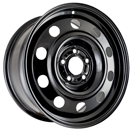 New Aftermarket  Painted Black Steel Wheel 17 x 7.5 7W7Z1007C 10 Slot Style fits 2006-2011 Ford Crown Victoria