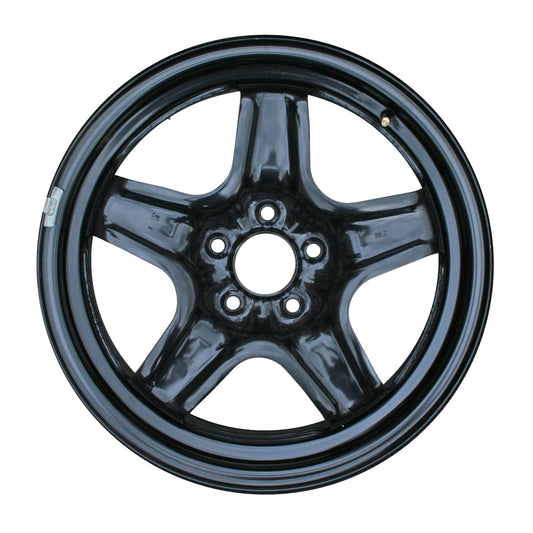 New Aftermarket  Painted Black Steel Wheel 17 x 7 9597624 5 Spoke Style fits 2007-2009 Saturn Aura