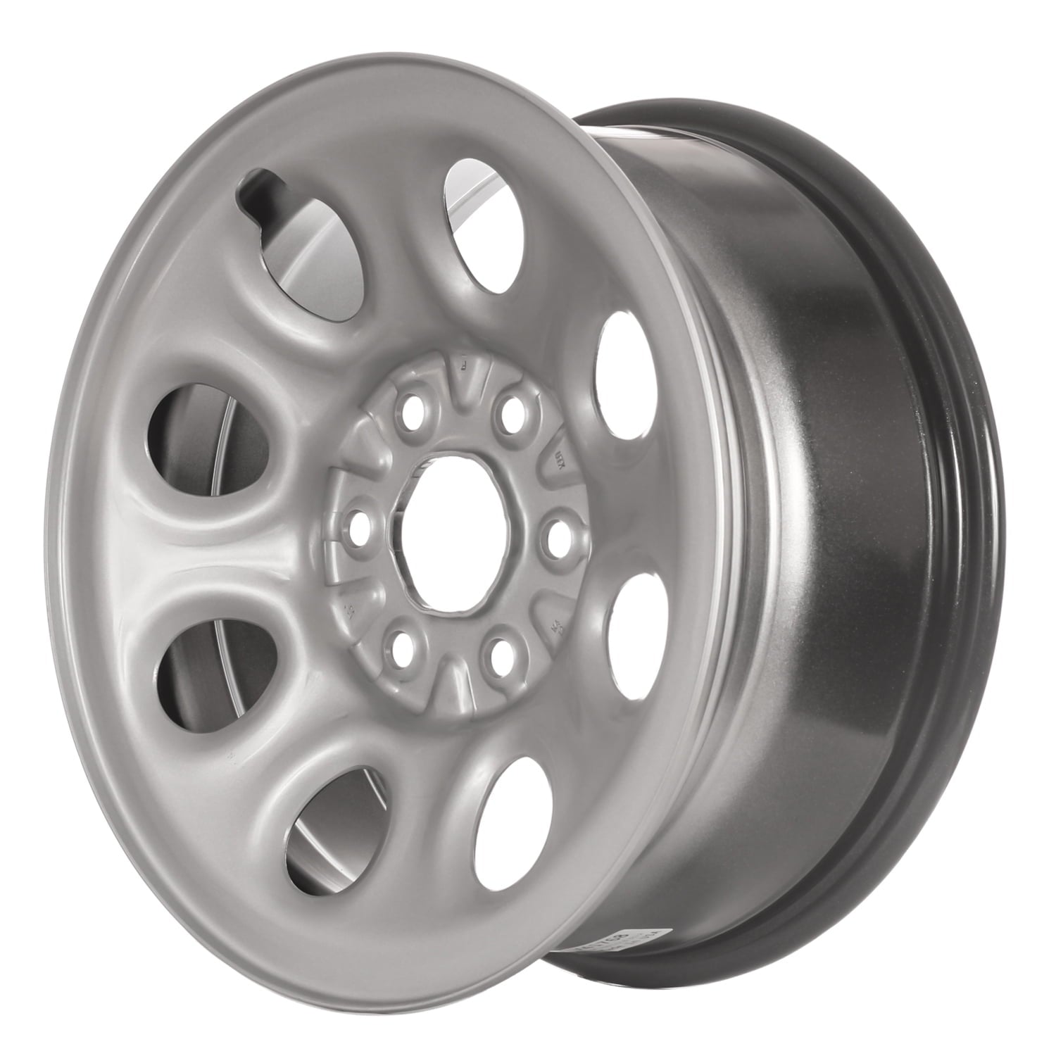 New Aftermarket  Painted Silver Steel Wheel 17 x 7.5 9595246 8 Slot Style fits 2011-2014 Cadillac Escalade