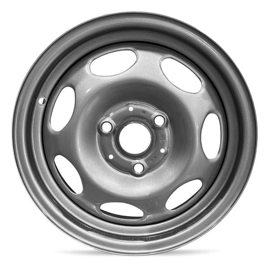 New OEM Replacement Wheel 15x4.5 in for 2008-2014 Smart Fortwo II Painted Silver 15 inch Steel Rim