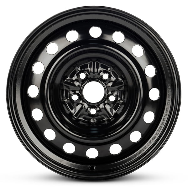 New OEM Replacement Wheel 16x6.5inch in for 2009-2019 Toyota Corolla Painted Black 16 inch Steel Rim