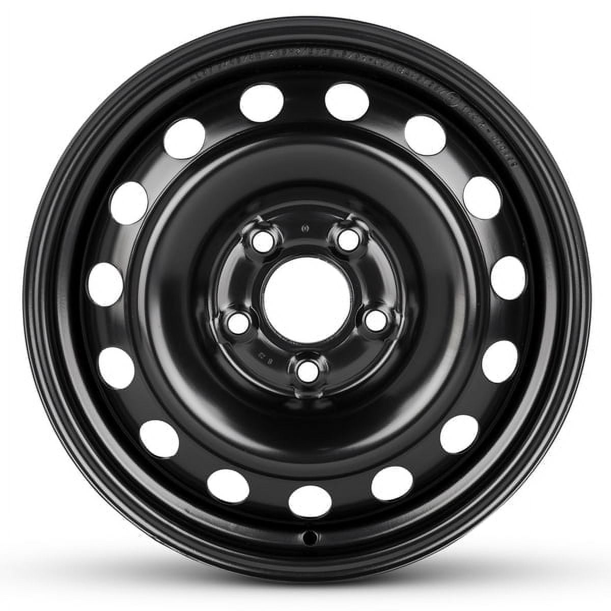 New OEM Replacement Wheel 16x6 in for 2008-2011 Mitsubishi Lancer Painted Black 16 inch Steel Rim