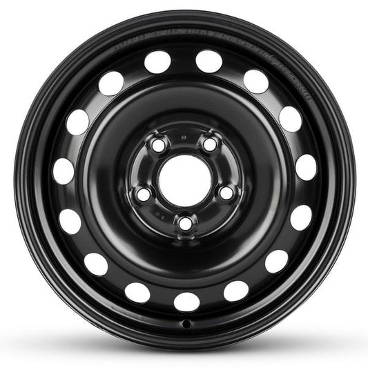 New OEM Replacement Wheel 16x6 in for 2008-2011 Mitsubishi Lancer Painted Black 16 inch Steel Rim