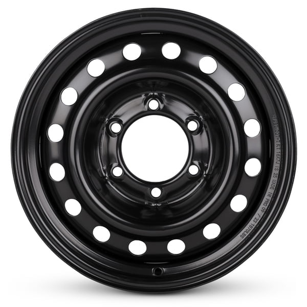 New OEM Replacement Wheel 16x7 in for 2001-2004 Toyota Tacoma Painted Black 16 inch Steel Rim