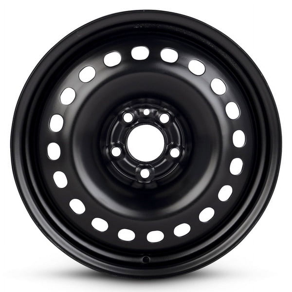 New OEM Replacement Wheel 17x7 in for 2015-2017 Chrysler 200 Painted Black 17 inch Steel Rim