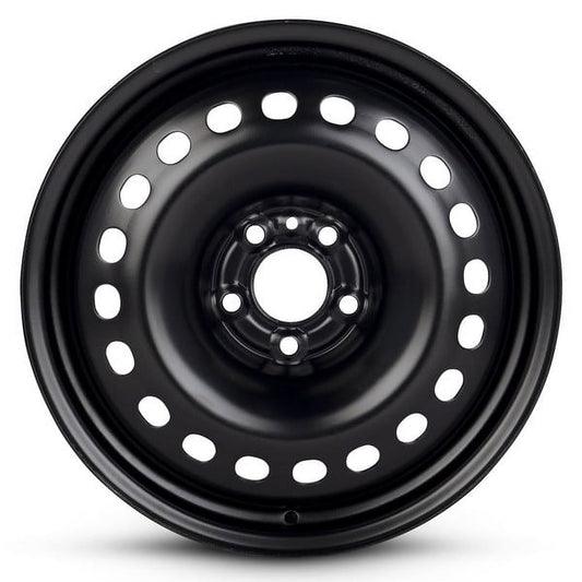 New OEM Replacement Wheel 17x7 in for 2015-2017 Chrysler 200 Painted Black 17 inch Steel Rim