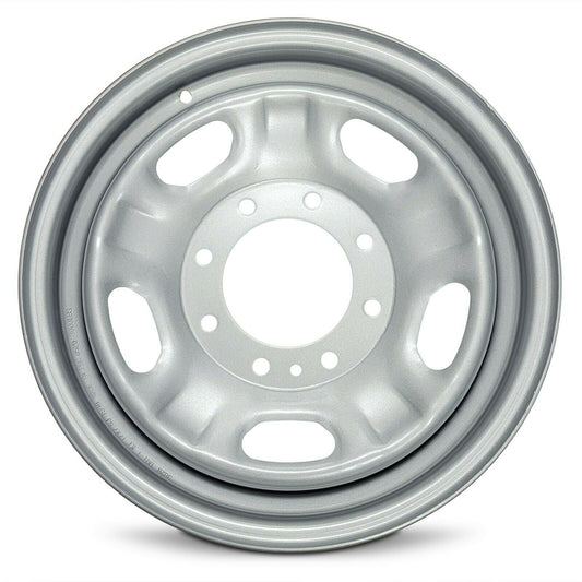 New Take-Off Steel Wheel Rim for 2010-2020 ford F350SD SRW 17 in 8 Lug Silver Fits R17 Tire Direct Fit