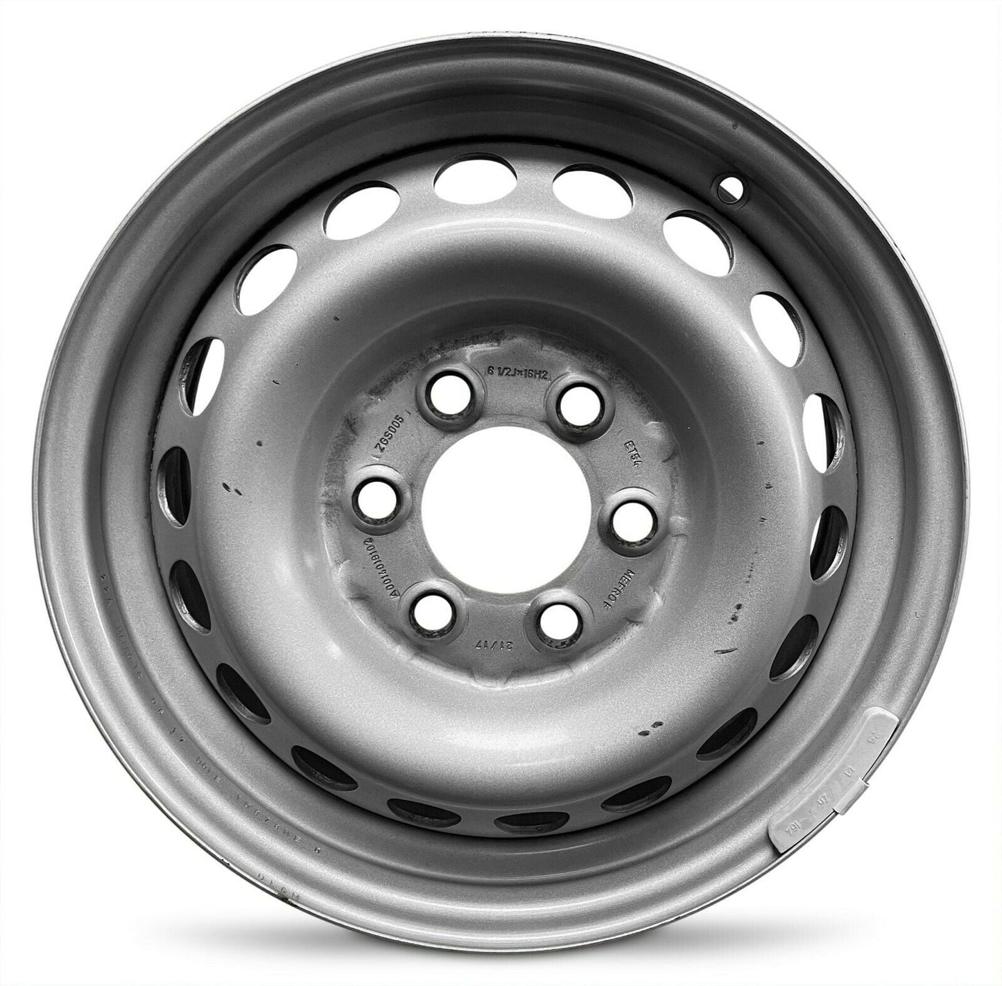 New Take-Off Steel Wheel Rim for 2014-2019 Mercedes Sprinter Van 16 in 6 Lug Silver Fits R16 Tire Direct Fit