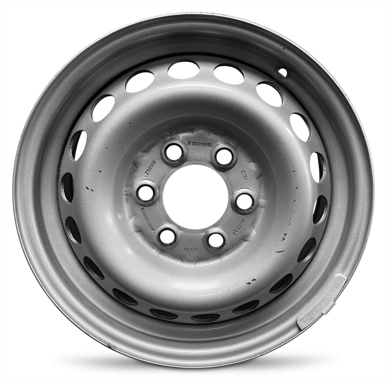 New Take-Off Steel Wheel Rim for 2014-2019 Mercedes Sprinter Van 16 in 6 Lug Silver Fits R16 Tire Direct Fit