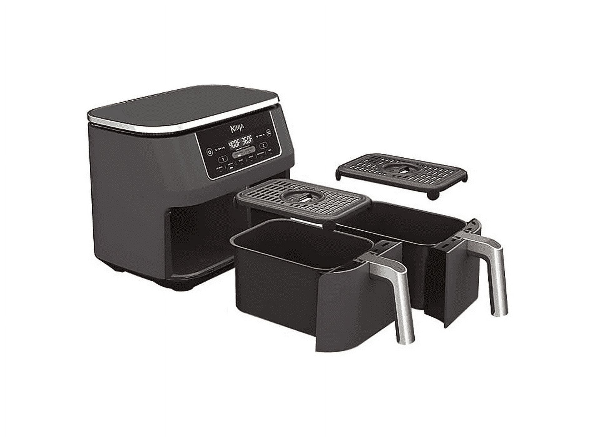 Restored Ninja Foody DZ201 6-in-1 8-qt. 2-Basket Air Fryer with Dual Zone Technology (Refurbished)