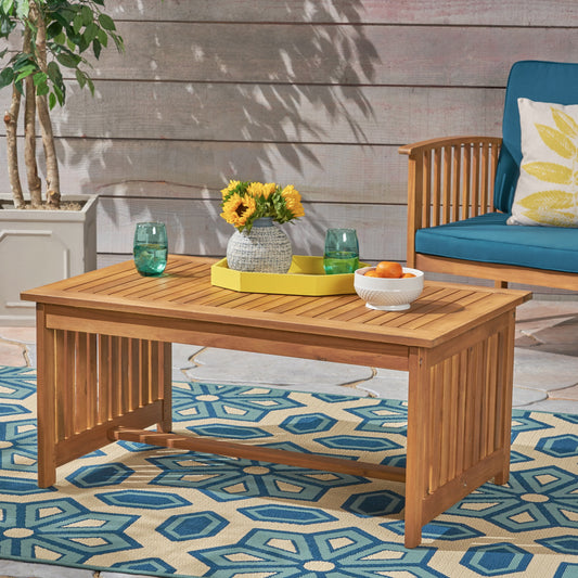 Noble House Carolina Outdoor  Coffee TableBrown Patina