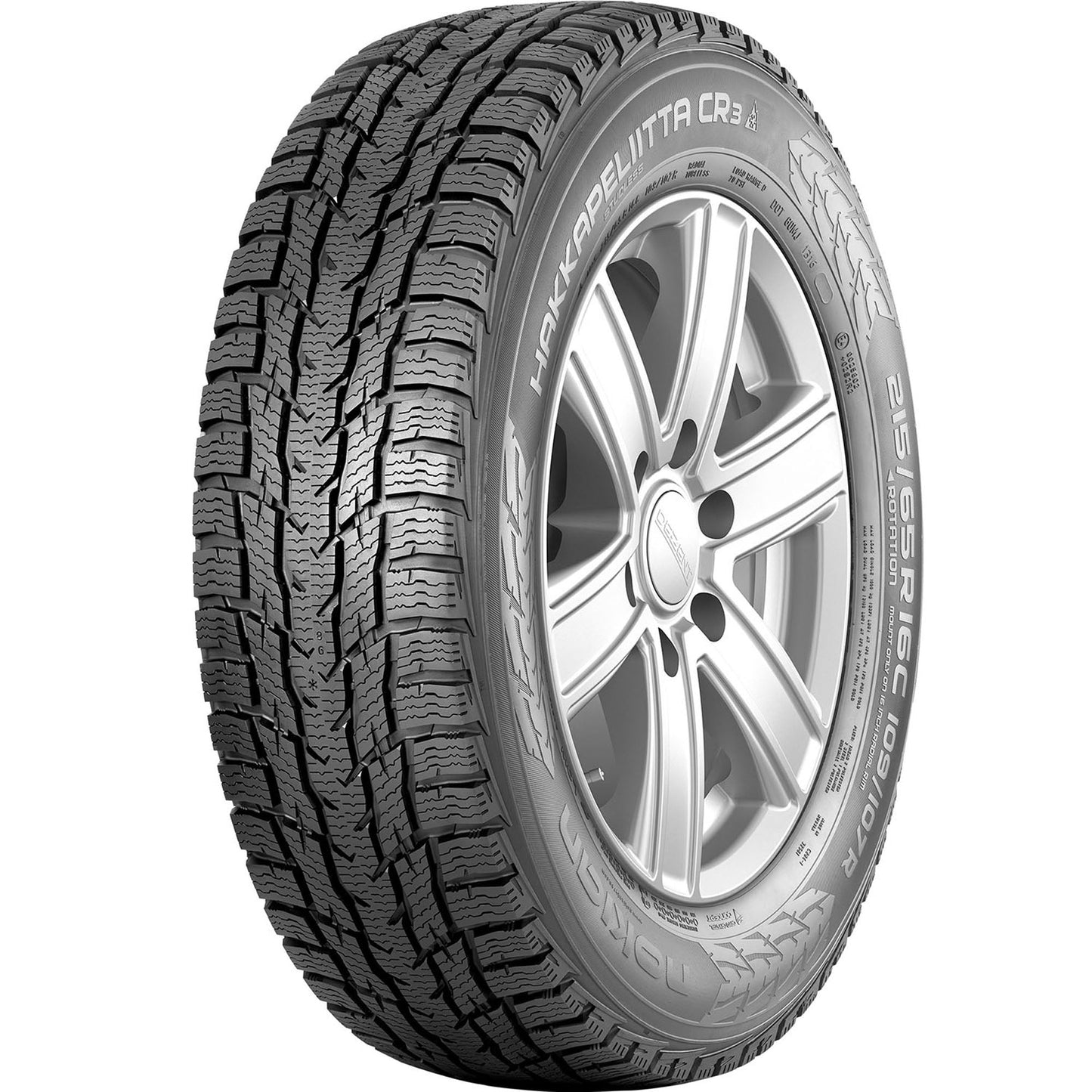 Nokian Hakkapeliitta CR3 Winter 195/75R16C 107/105R D Light Truck Tire