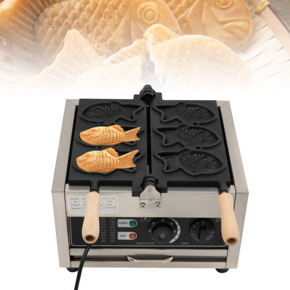 Non-stick Electric Taiyaki Maker Waffle Maker Machine Fish Baker Machine