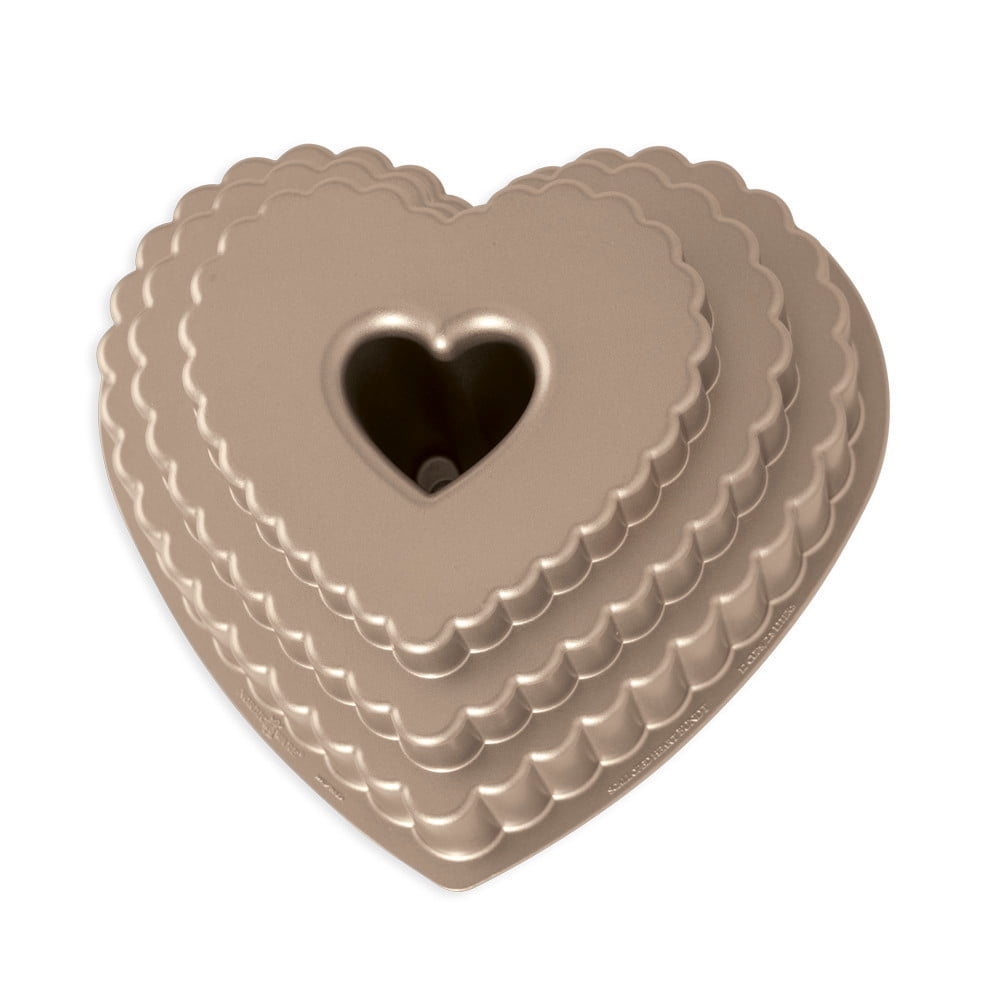 Nordic Ware 12 Cup Tiered Heart BundtÂ® Pan