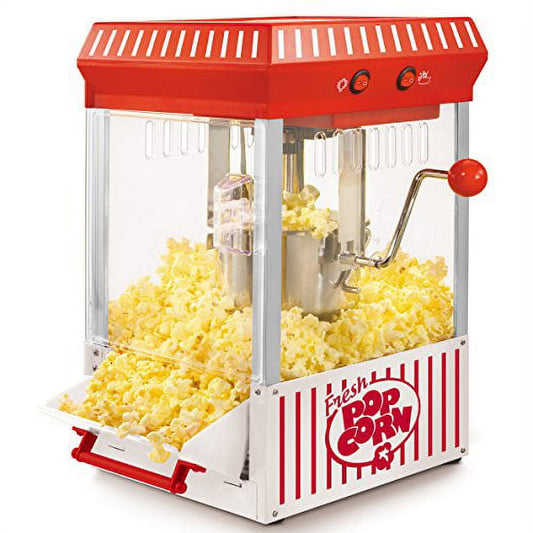 Nostalgia KPM200 10 Cup White Electric Popcorn Popper
