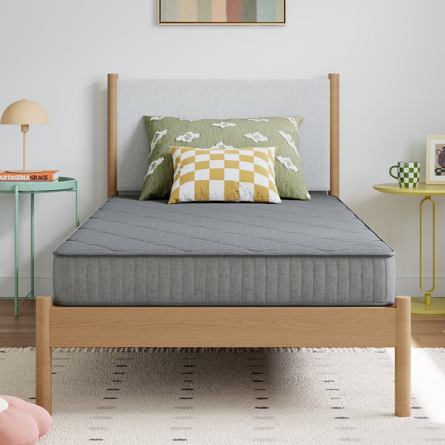 Avenco Misty 6" Twin XL Size Cooling Memory Foam Medium Supportive Innerspring Mattress