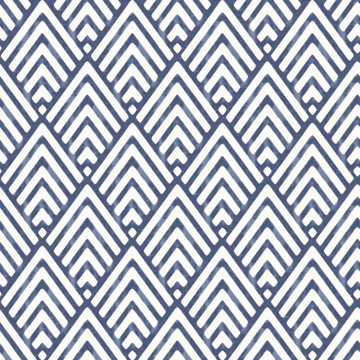 NuWallpaper Arrowhead Deep Blue Vinyl Peel And Stick Wallpaper, 216-in by 20.5-in, 30.75 sq. ft.