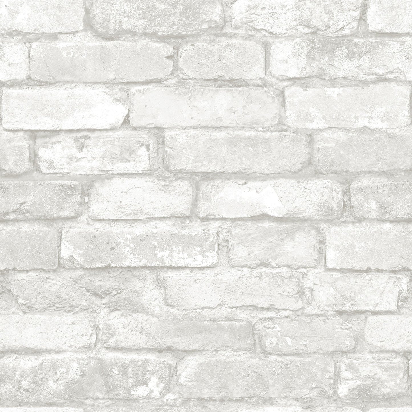 NuWallpaper Grey and White Brick Vinyl Peel And Stick Wallpaper, 216-in by 20.5-in, 30.75 sq. ft.