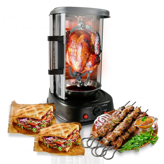NutriChef PKRTVG34 - Vertical Rotisserie Oven - Rotating Kebob Cooker