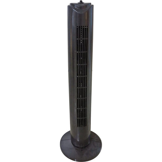 OPTIMUS F-8449BK 32 Inch 3-Speed Home Oscillating Tower Fan With Timer, Black