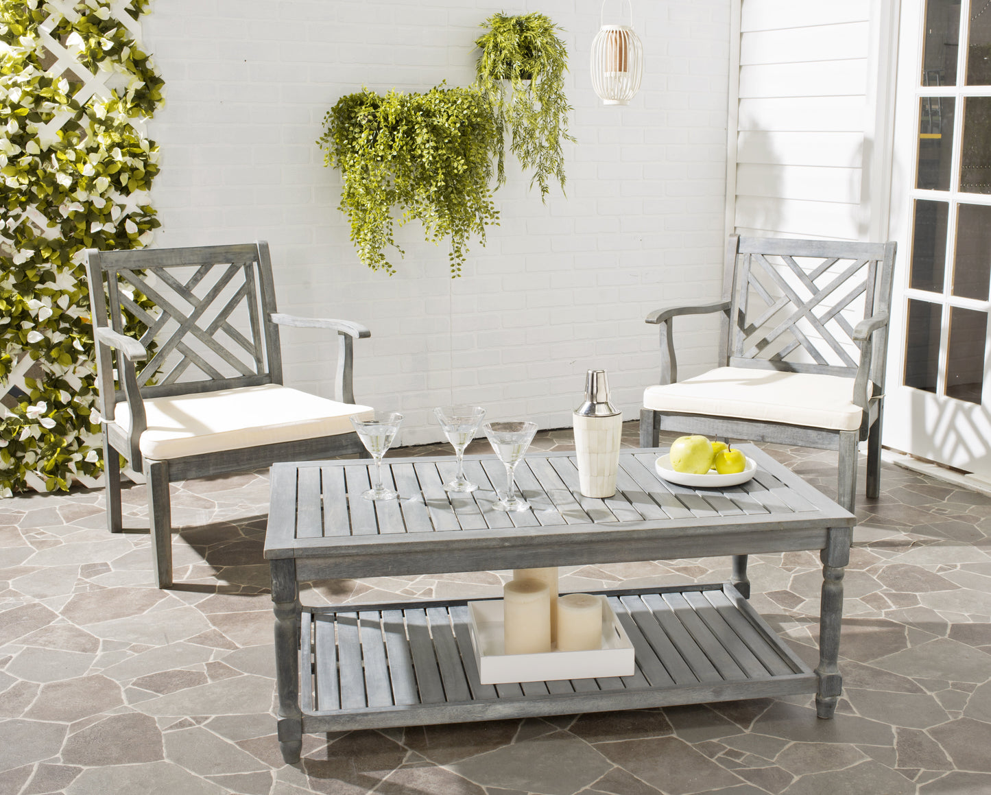 Safavieh Oakley Outdoor Patio Rectangular Coffee Table - Natural