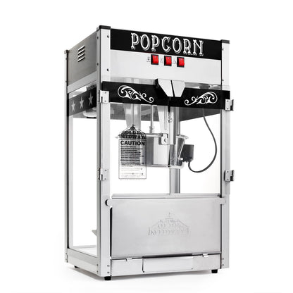 Olde Midway Commercial Popcorn Machine, Bar Style Popper with 12 Ounce Kettle, Red