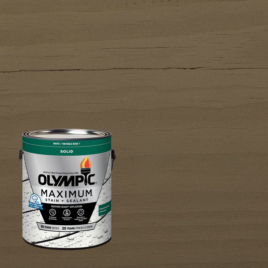 Olympic Maximum 1 Gallon SC-1036 Granite Solid Color Exterior Stain and Sealer in One