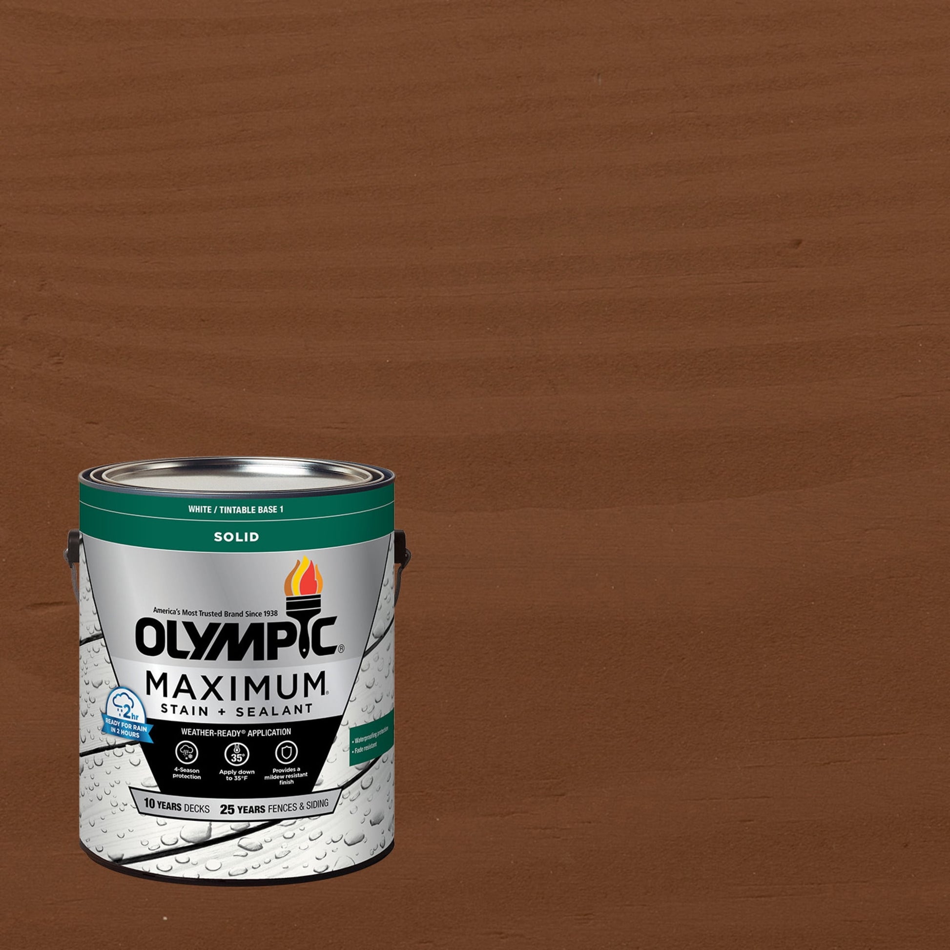 Olympic Maximum 1 Gallon SC-1084 Timberline Solid Color Exterior Stain and Sealer in One