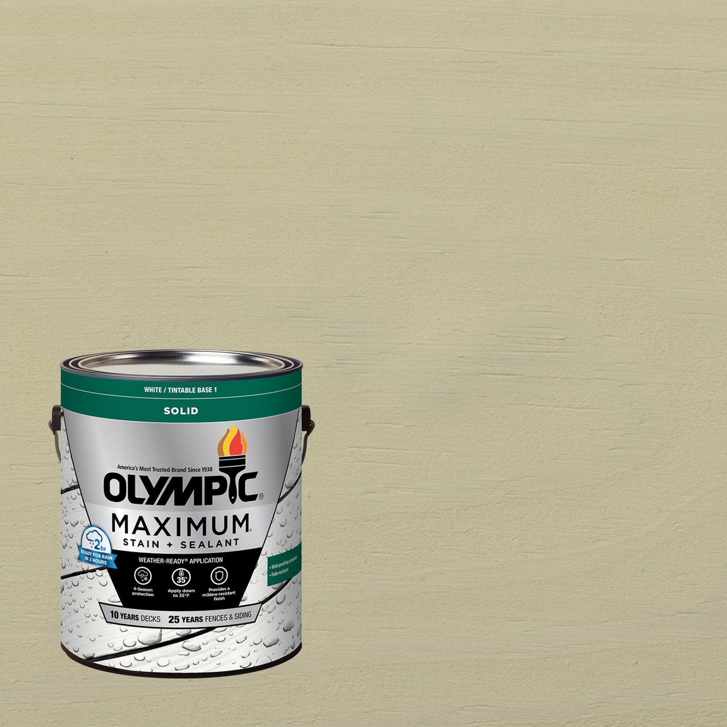 Olympic Maximum 1 GallonSC-1072 Shadow Mist Solid Color Exterior Stain and Sealer in One