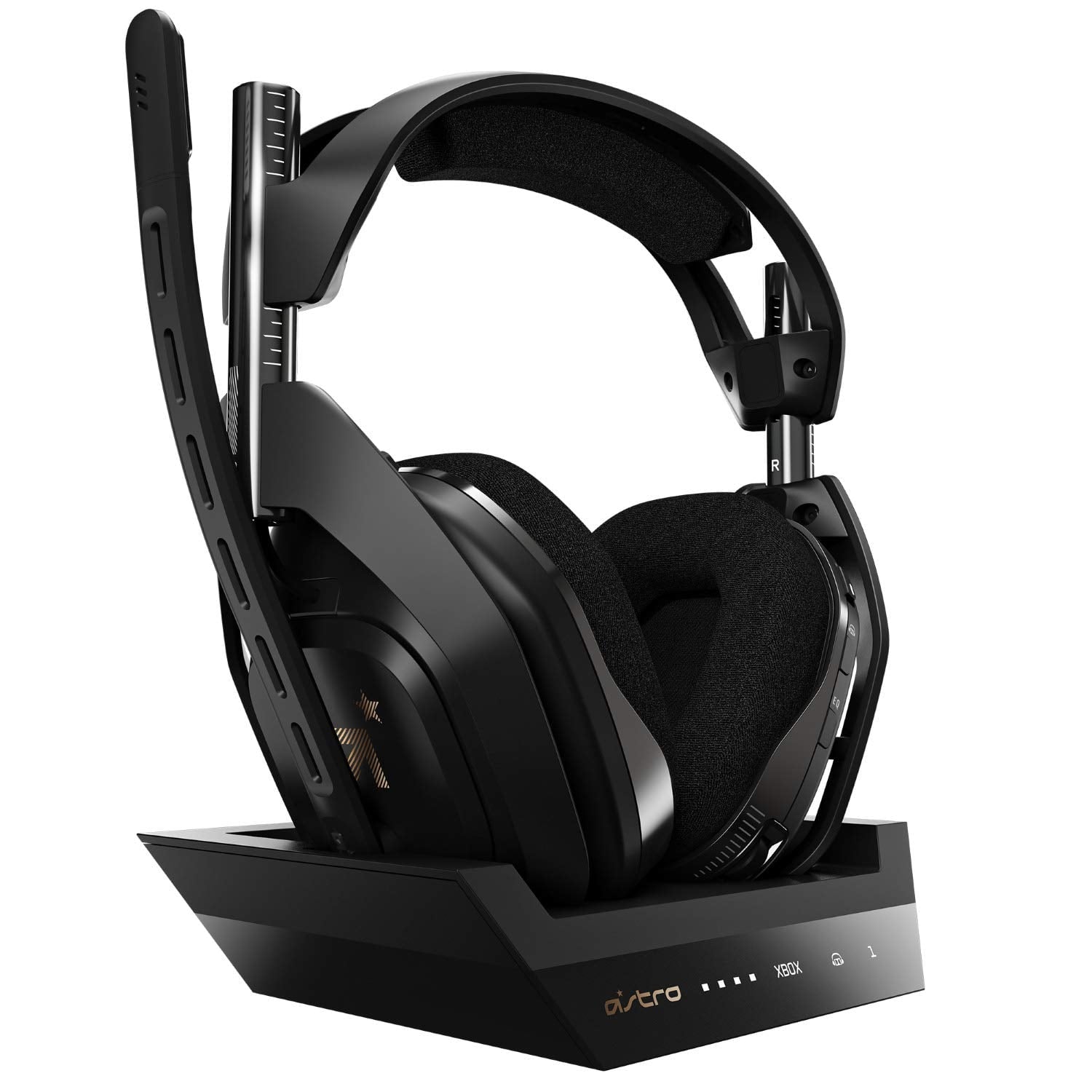 Open Box Astro A50 Over-Ear Wireless Gaming Headset, Black & Gold