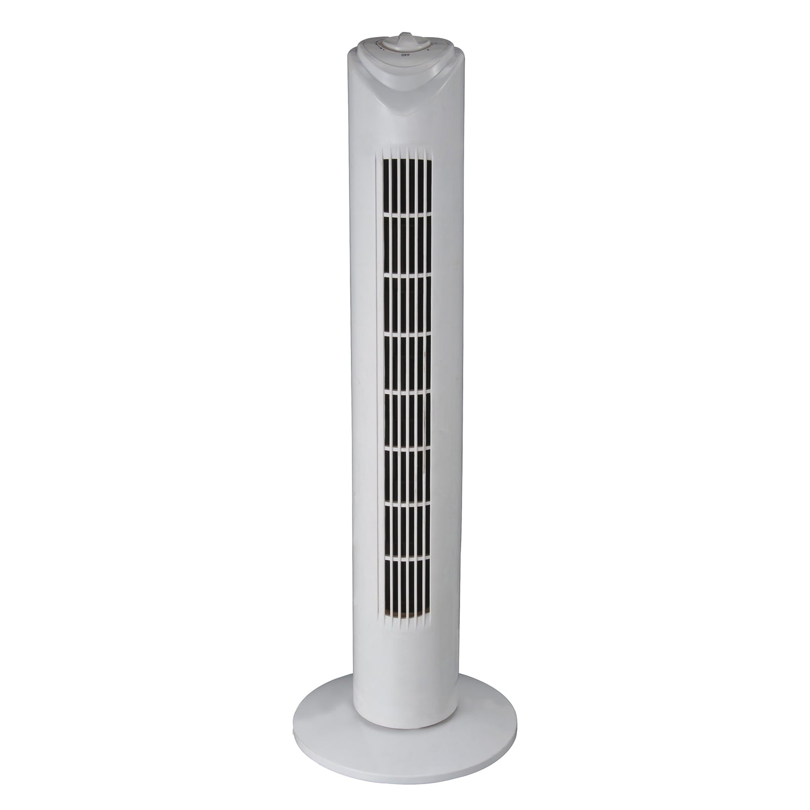 Optimus 32" Tower 3-Speed Oscillating Fan, White