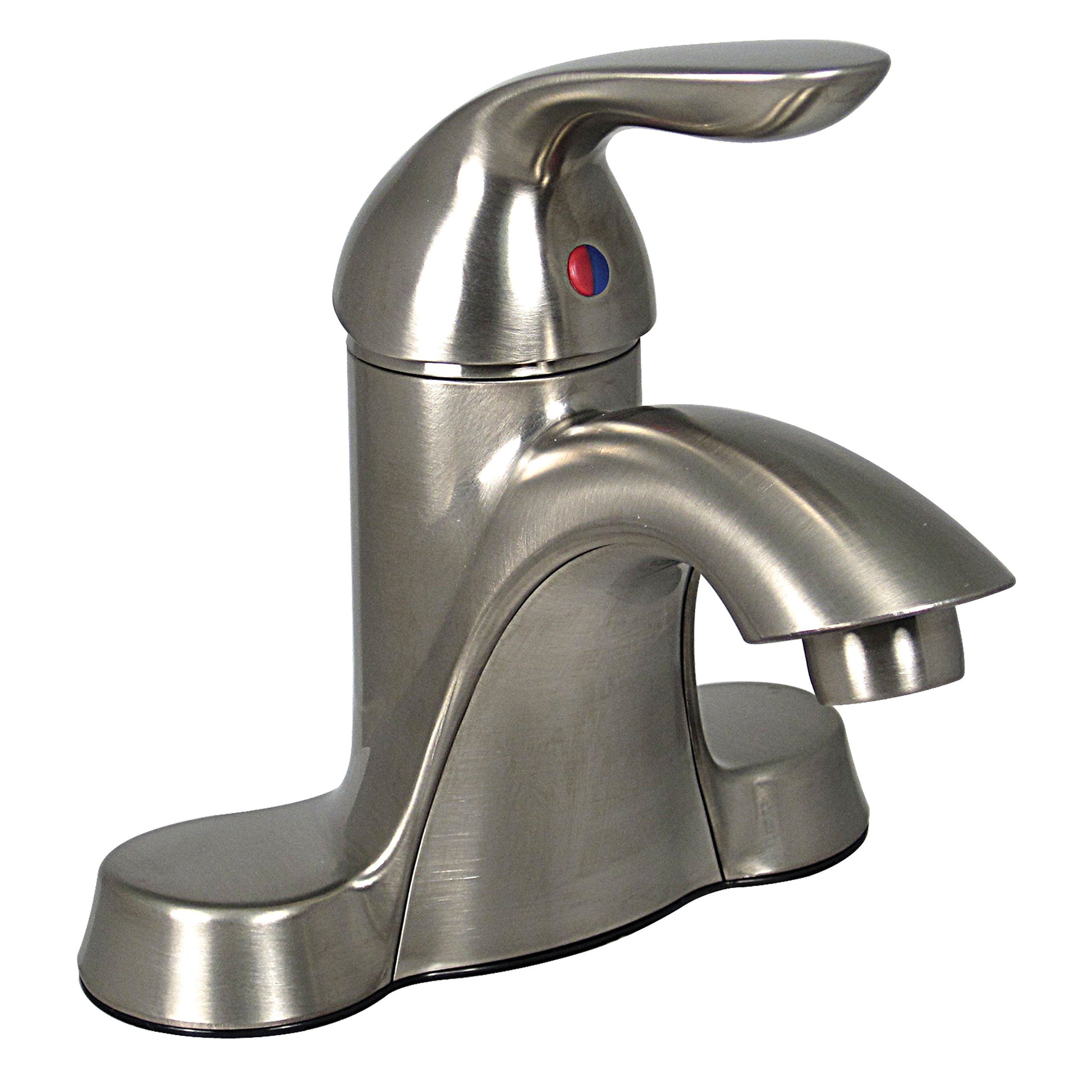 BATHROOM FAUCET 4IN TALL SINGLE LEVER CERAMIC DISC BRUSHED NICKEL