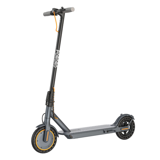 PORORO HES20 Electric Scooter for Adults, Max 19 Miles Range, with 8.5" Tires, 350W, 19MPH, Black