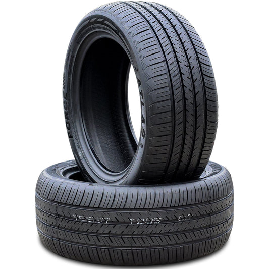 Pair of 2 (TWO) Atlas Force UHP 215/45R18 93Y XL A/S All Season High Performance Tires Fits: 2021 Nissan Sentra SR Premium, 2017-19 Nissan Sentra Nismo