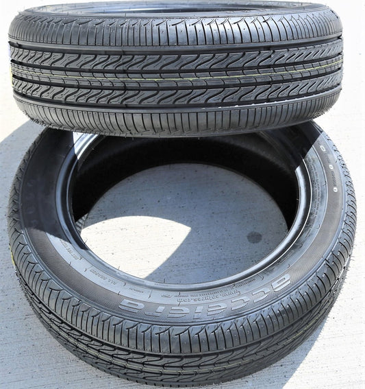Pair of 2 (TWO) Accelera Eco Plush 225/60R15 96V A/S All Season Tires Fits: 1988-89 Ford Mustang LX, 1997-2000 BMW 528i Base