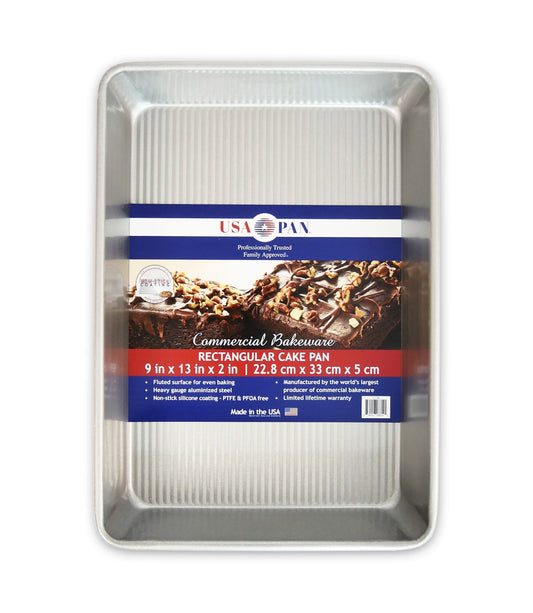Pan Bakeware Pastel Antiadherente sin Costuras de 9 x 13 Pulgadas Pan, Acero Aluminizado