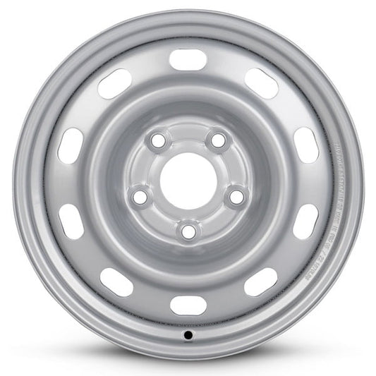 Part Synergy Replacement for 17 Inch Wheel for 2004-2012 Dodge Ram 1500 5 Lug Silver Steel Rim