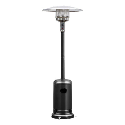 Patiojoy Outdoor 48000 BTU Standing Heater LP Propane Heater w/Wheels Silver