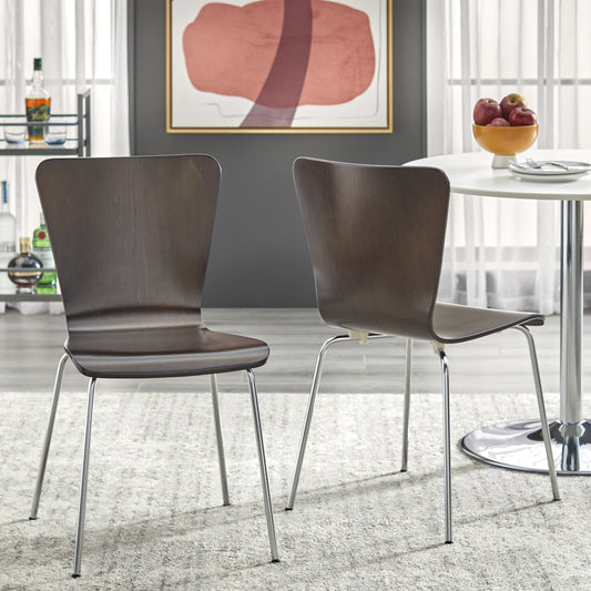 Pisa Bentwood Chair, Set of 2, Espresso