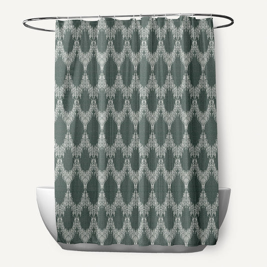 Peace 2 Geometric Print Shower Curtain