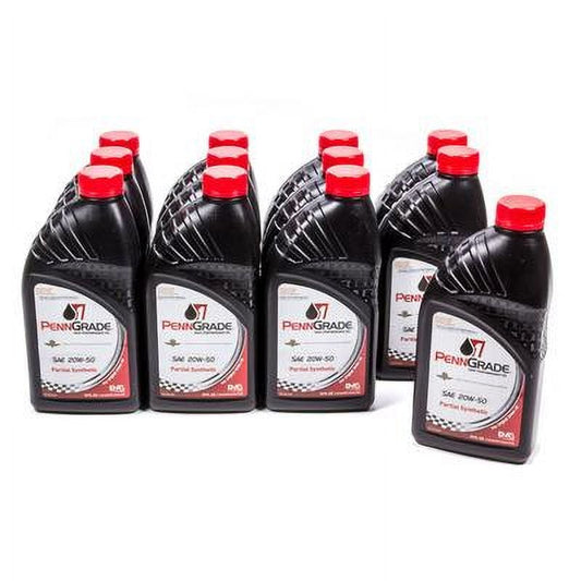 Penngrade Motor Oil 71196, 20W50 Racing Oil Case Partial Synthetic 0