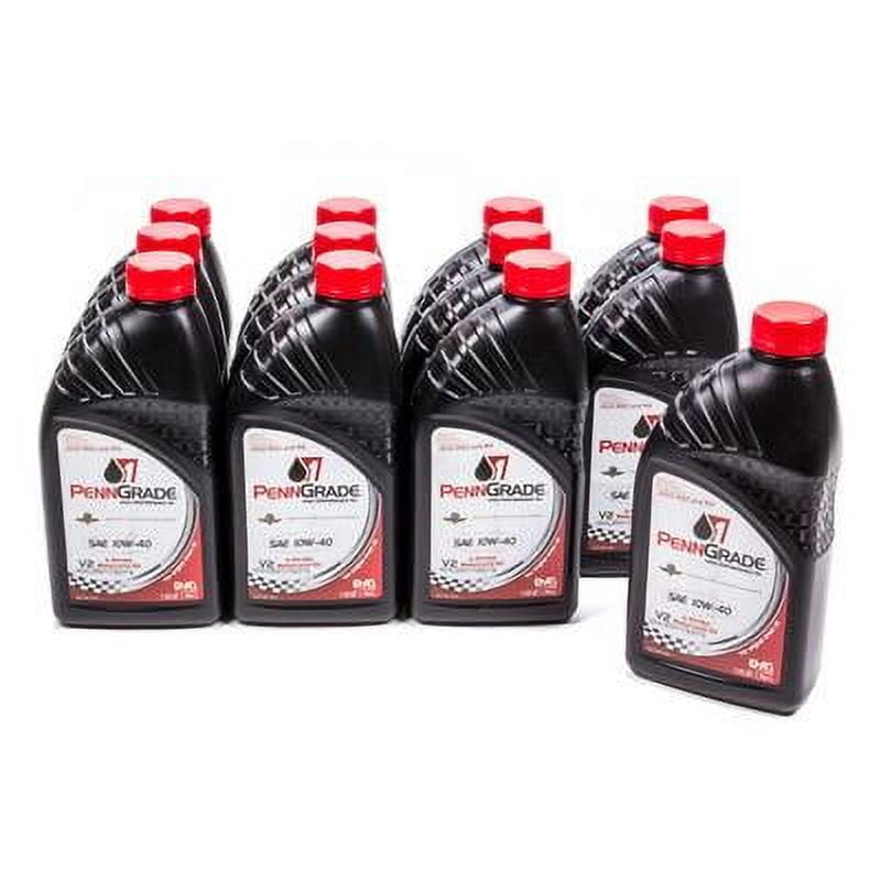 Penngrade Motor Oil 71566, 10W40 Motorcycle Oil Cs/12-Qt Performance Racing