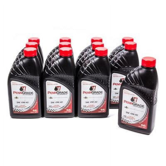 Penngrade Motor Oil 71566, 10W40 Motorcycle Oil Cs/12-Qt Performance Racing