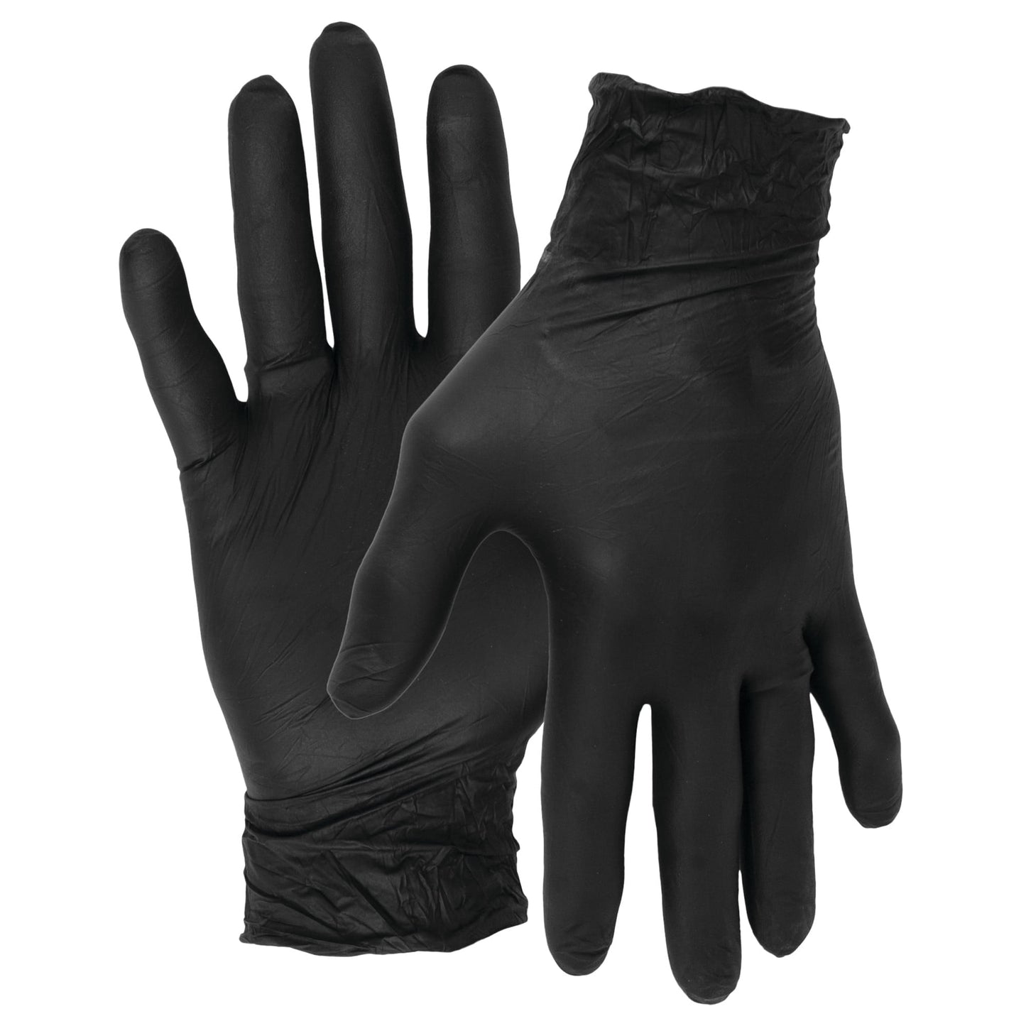 Performance Tool W89012 Large Black Nitrile Gloves Medium