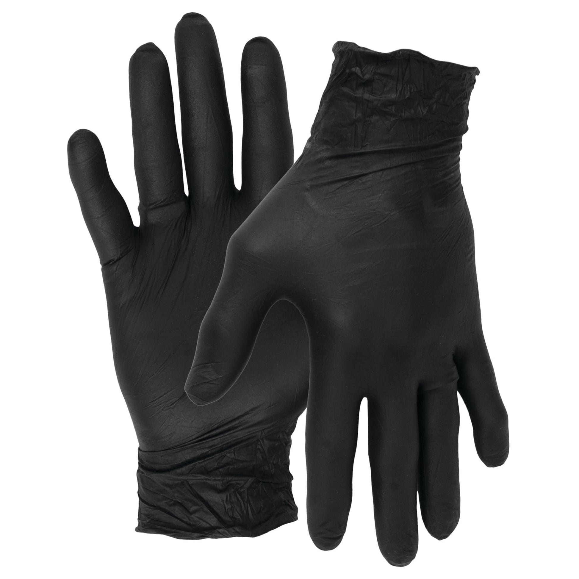 Performance Tool W89012 Large Black Nitrile Gloves Medium