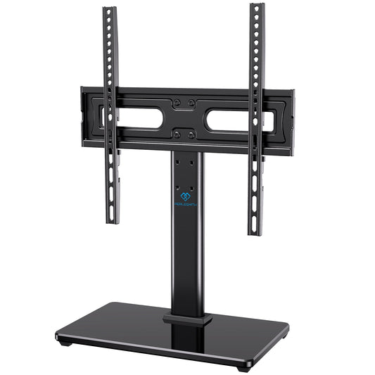 PERLESMITH Universal TV Base for 32"-60" TVs, Â±35Â°Swivel, 88-lb Capacity,  Max VESA 400x400mm, Height Adjustable, PSTVS28B