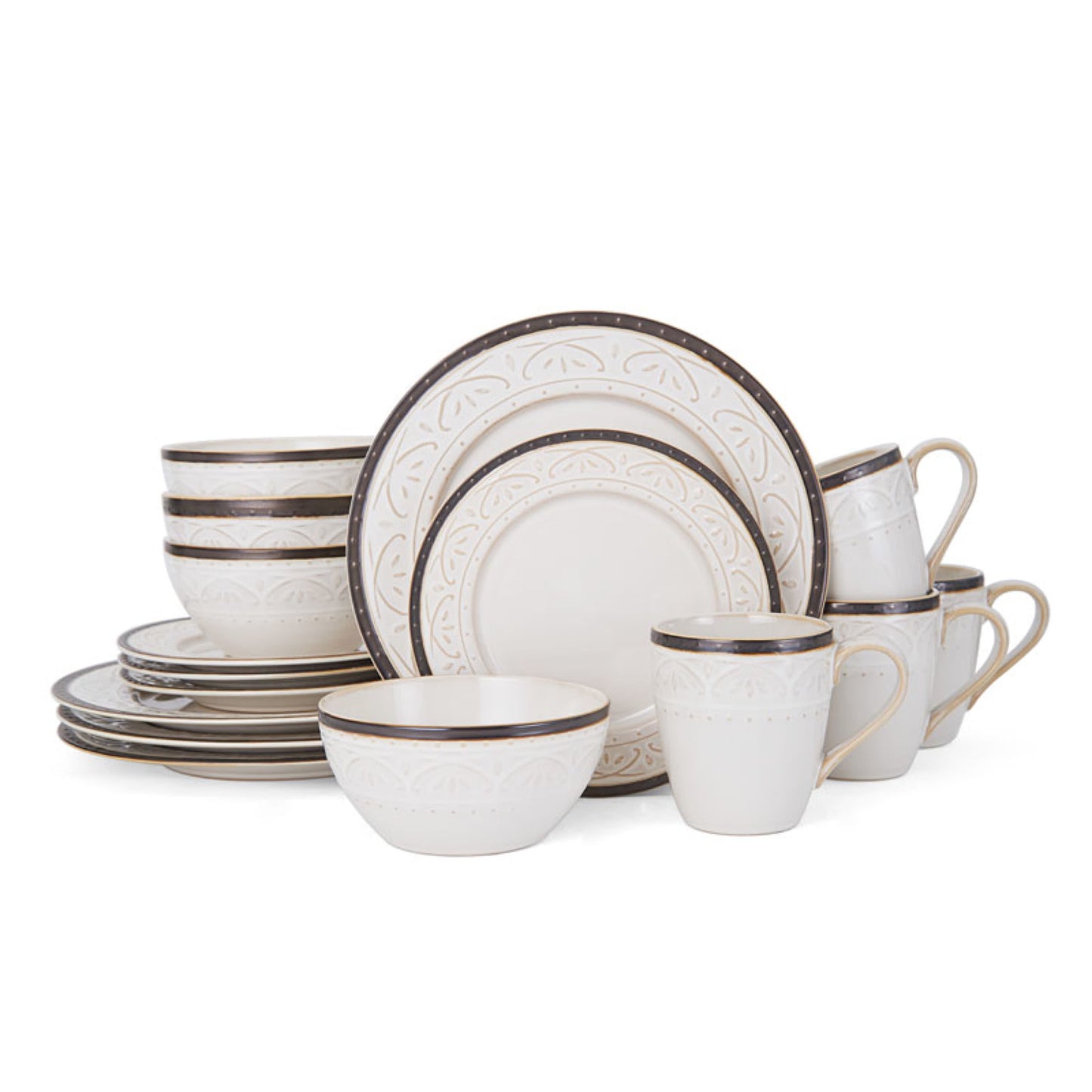 PfaltzgraffÂ® Promenade Scroll 16-Piece Stoneware Dinnerware Set
