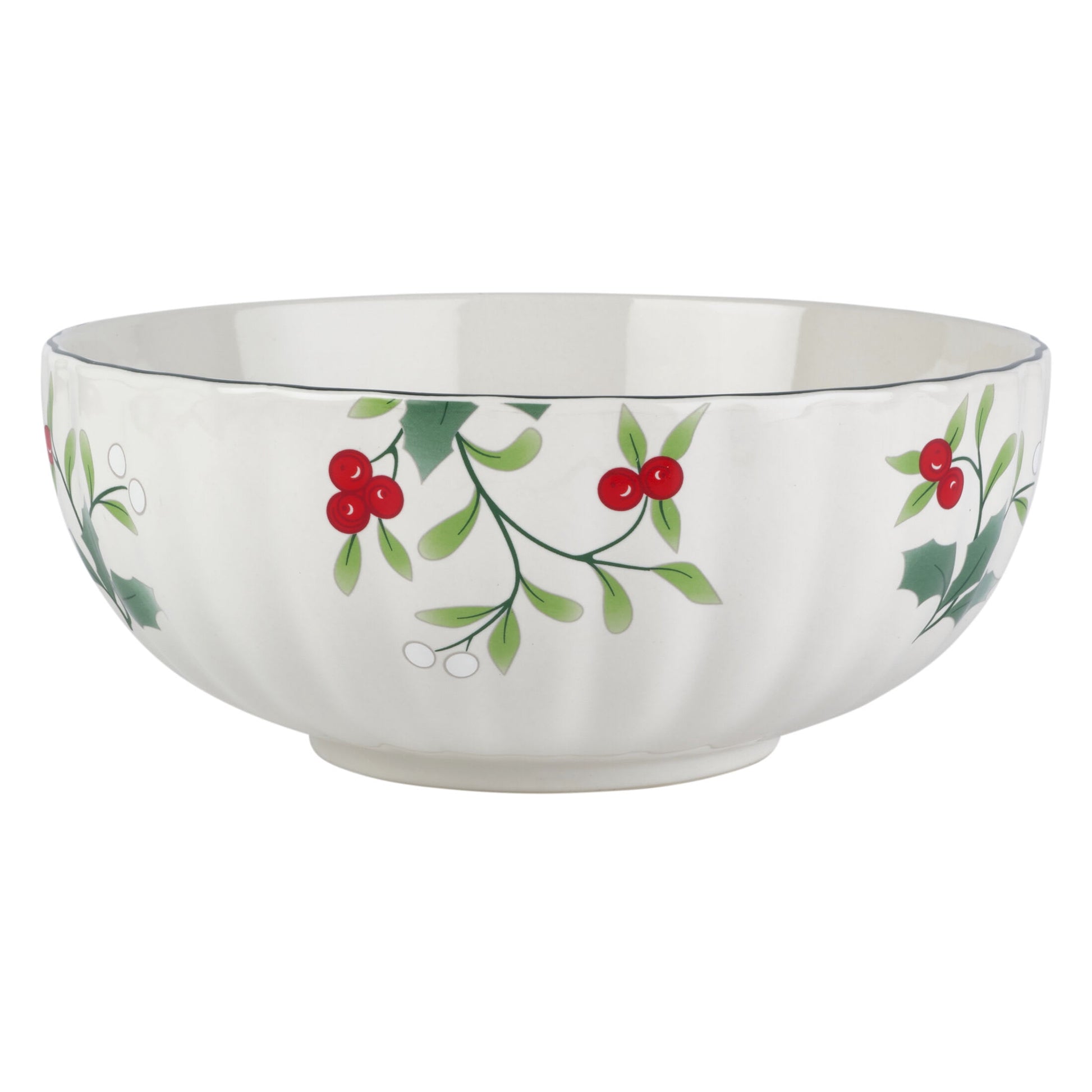 Pfaltzgraff Winterberry Stoneware 9 in Scalloped Serving Bowl