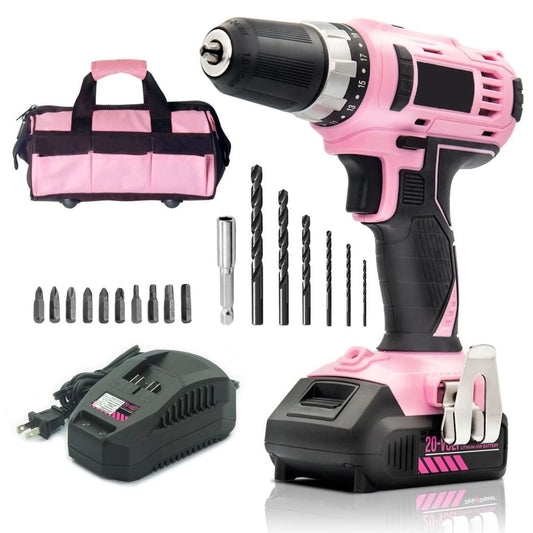 Pink  20V Cordless Drill